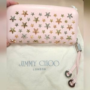 JIMMY CHOO FILIPA WALLET W/ STUDDED MULTI COLORED with DUSTBAG STARS LIKE NEW.